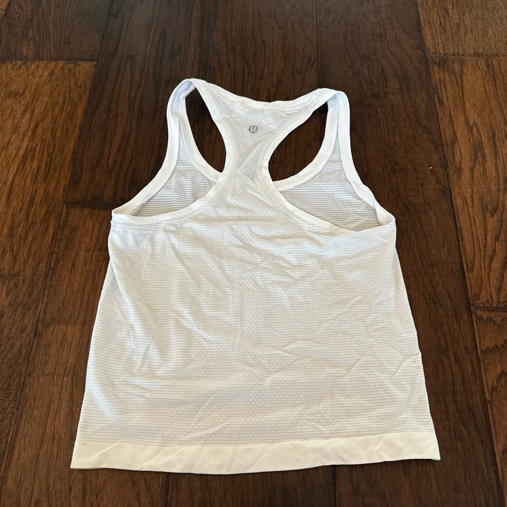 Lululemon swiftly tech White Racerback Tank Top